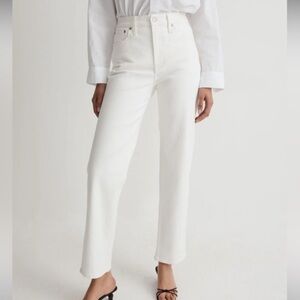 Madewell white jeans